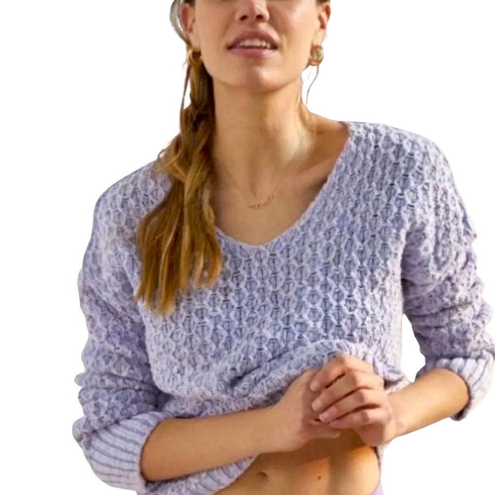 Anthropologie Pilcro Christian V-Neck Chunky Knit Sweater Size XSmall